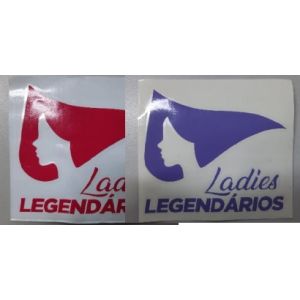 Adesivos Ladies Legendários 10cm x 12cm