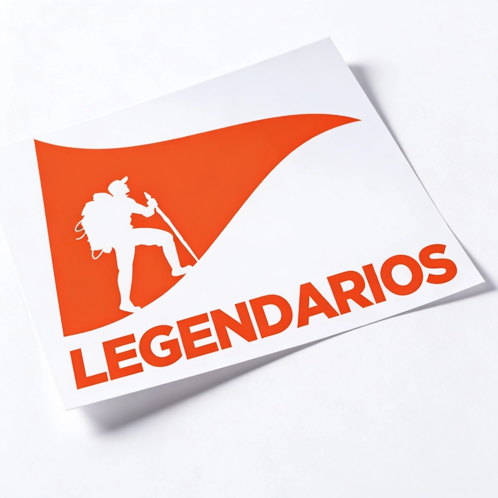 Adesivos Legendários  20Cm X 22Cm - Laranja