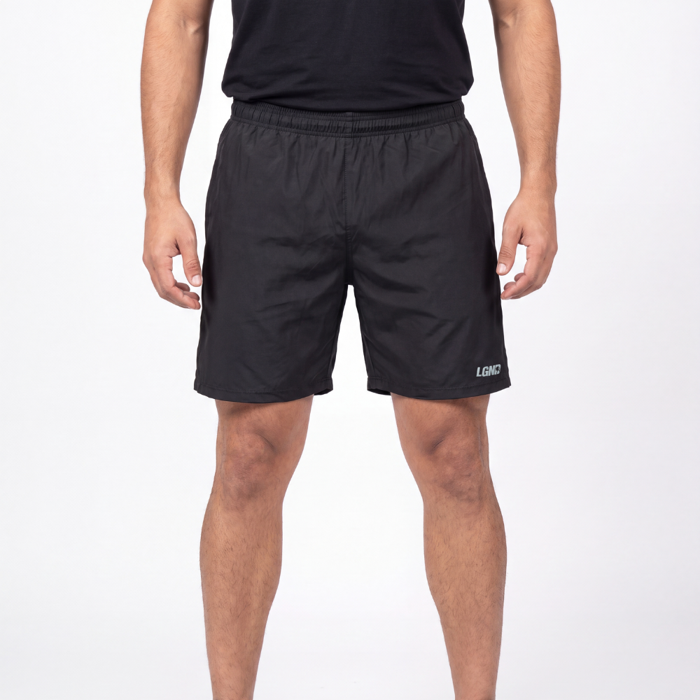 Bermuda Tactel Lgnd Logo Silver / Preto