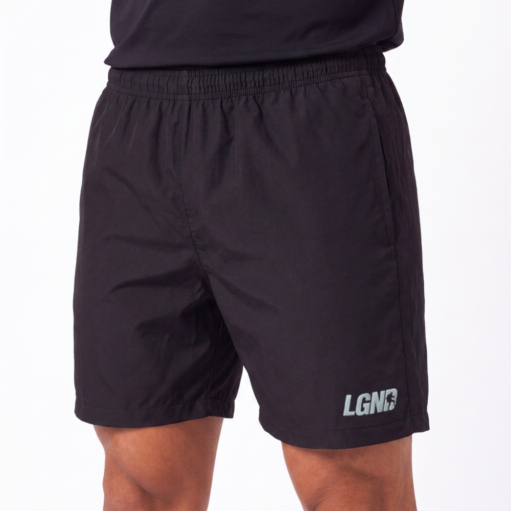 Bermuda Tactel Lgnd Logo Silver / Preto