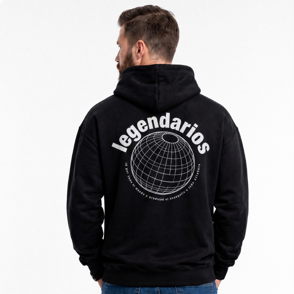 Blusa Moletom Amor Honra E Unidade - Preto