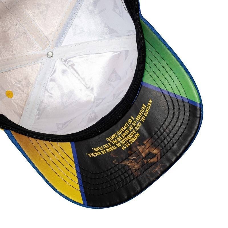 Boné Snapback Suede Amarelo - Brasil