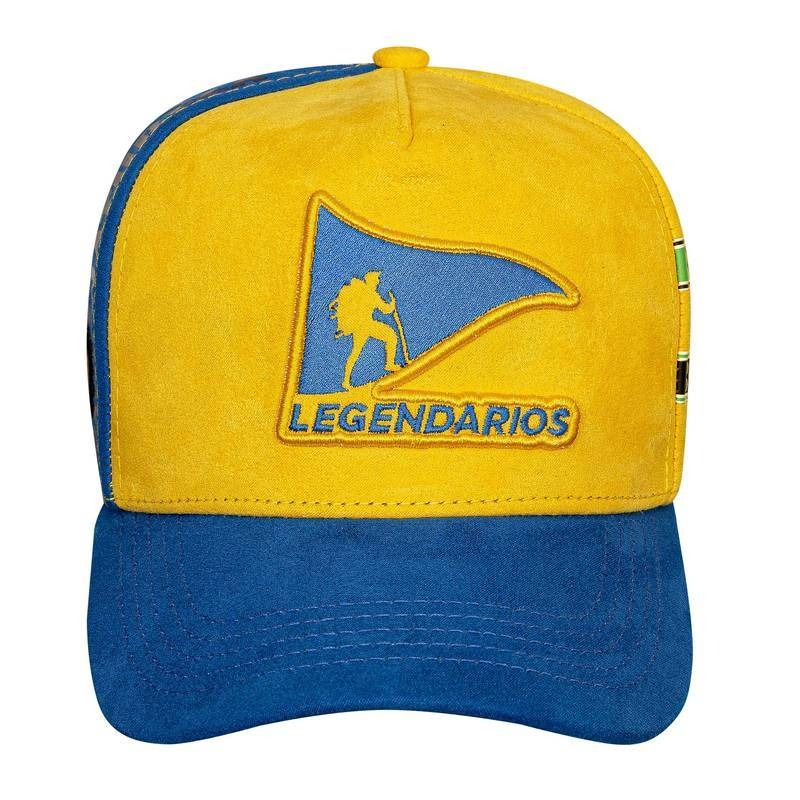 Boné Snapback Suede Amarelo - Brasil