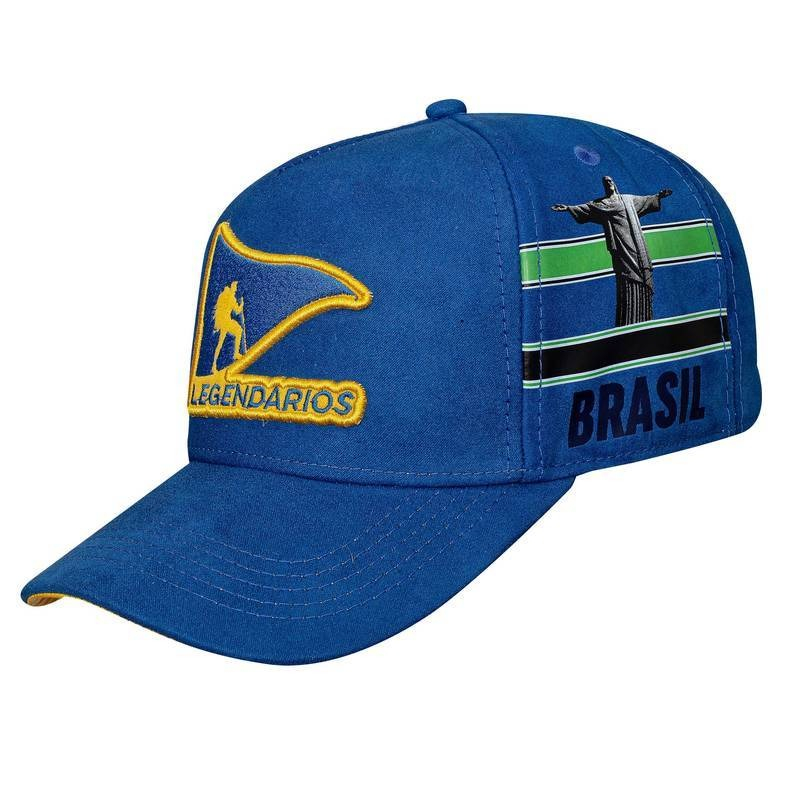 Boné Snapback Suede Azul - Brasil