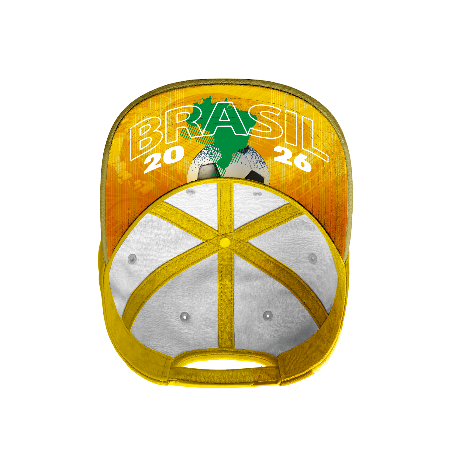 Boné Snapback Suede Brasil - Mundialista Boné Snapback Suede Brasil - Mundialista