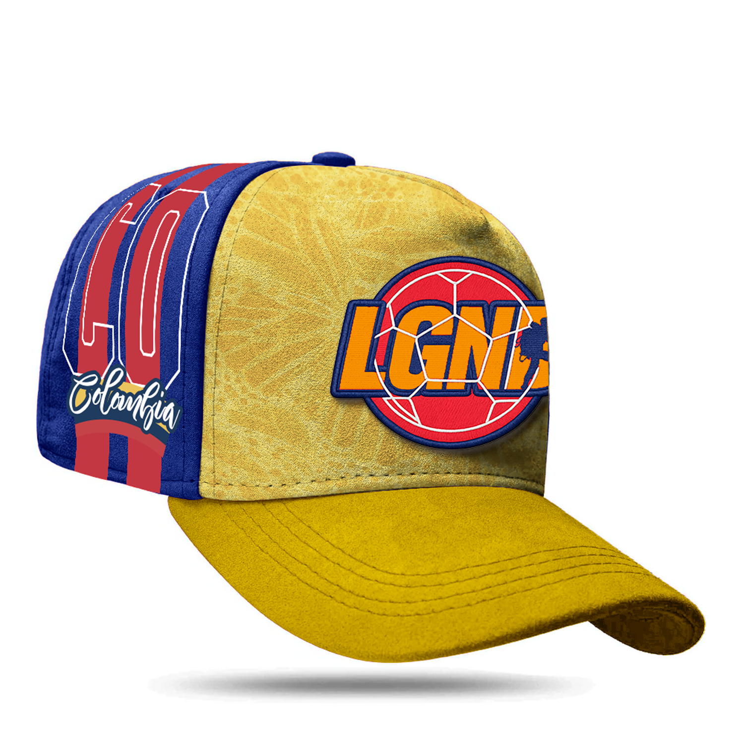 Boné Snapback Suede Colômbia - Mundialista