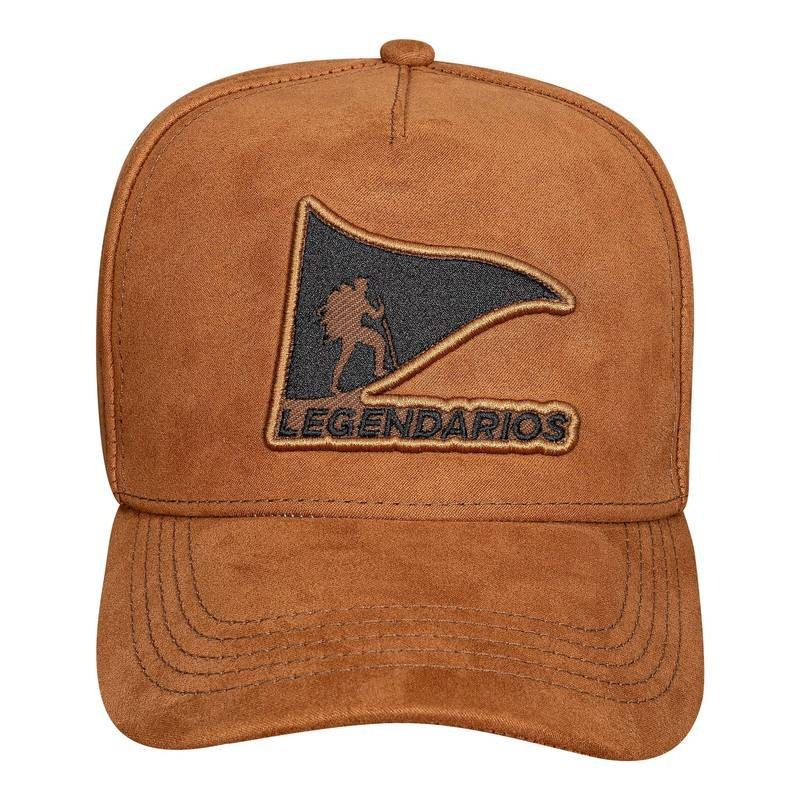 Boné Snapback Suede Marrom - Legendários Boné Snapback Suede Marrom - Legendários
