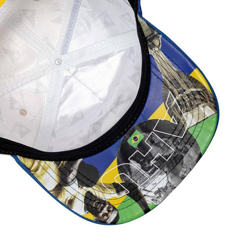 Boné Snapback Suede Off White - Brasil