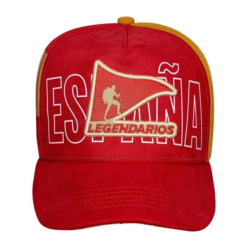 Boné Snapback Suede Vermelho - Espanha