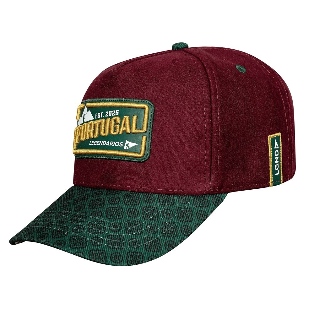 Boné Snapback Vinho Aba Verde  -  Portugal