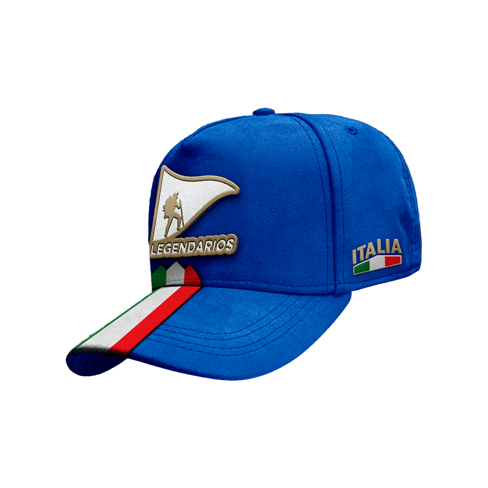 Boné Snapback Suede Azul Royal Faixa Aba - ITALIA