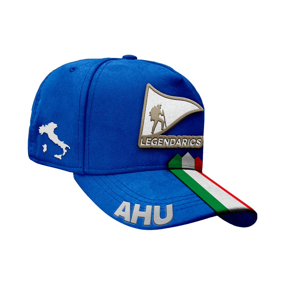 Boné Snapback Suede Azul Royal Faixa Aba - ITALIA