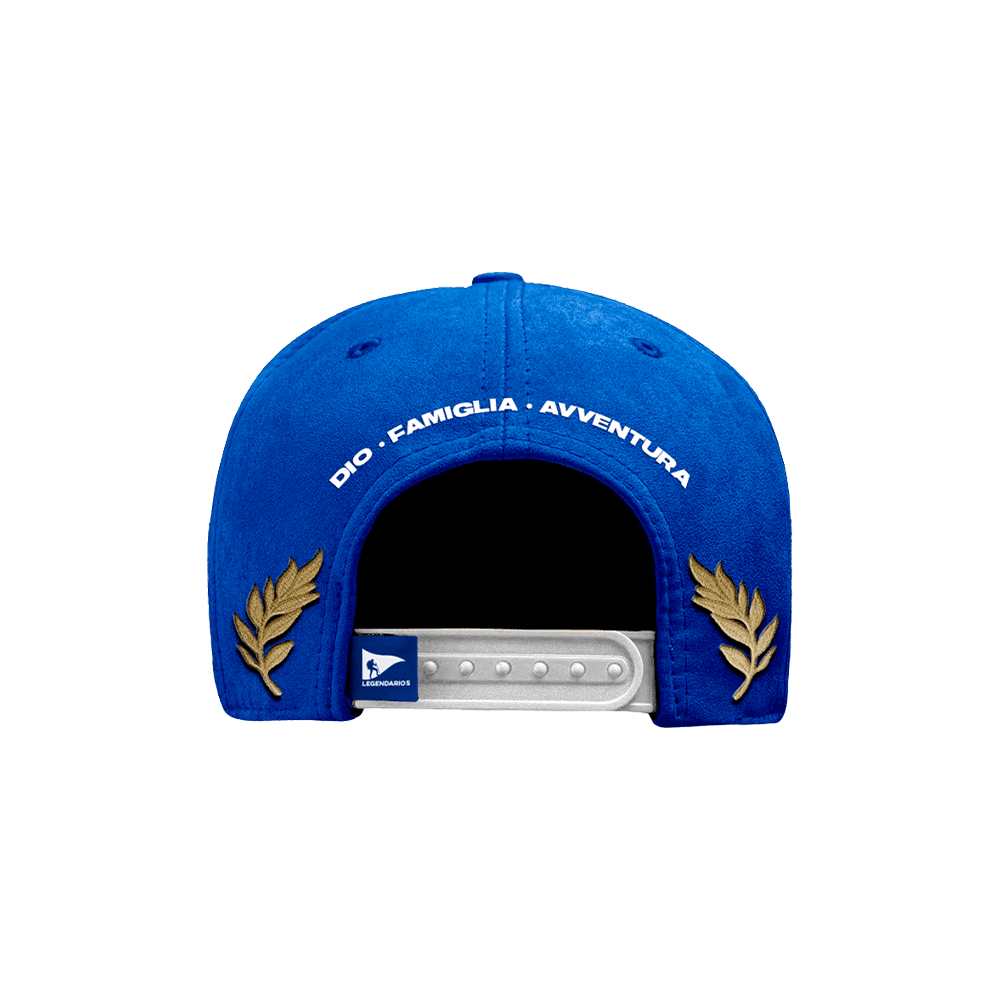 Boné Snapback Suede Azul Royal Faixa Aba - ITALIA