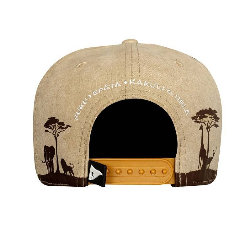 Boné Snapback Suede Bege - ÁFRICA