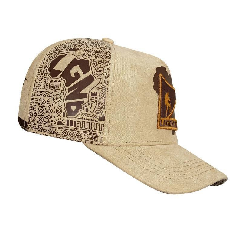 Boné Snapback Suede Bege - ÁFRICA