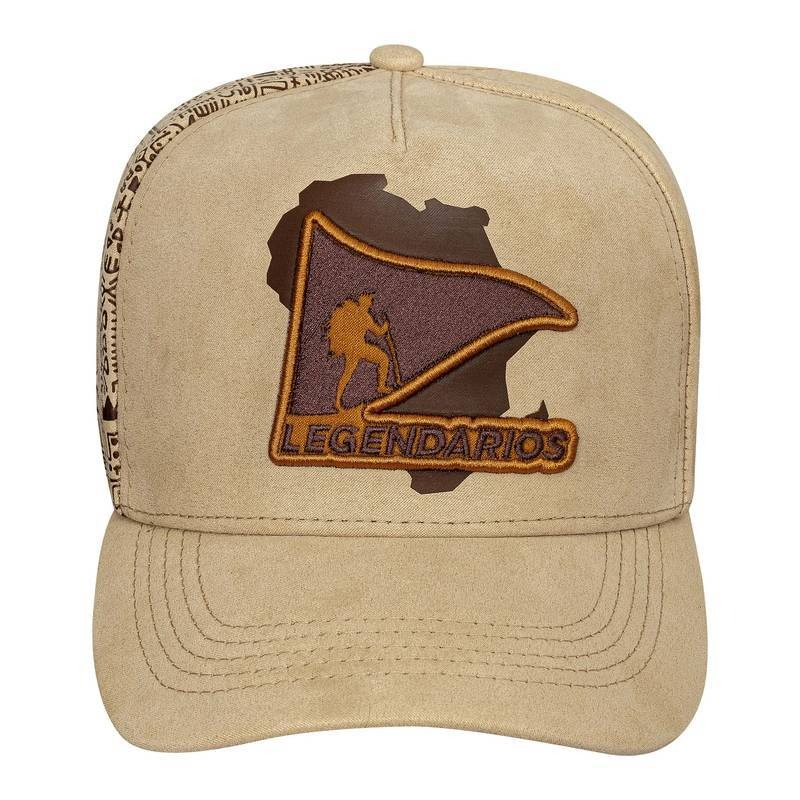 Boné Snapback Suede Bege - ÁFRICA