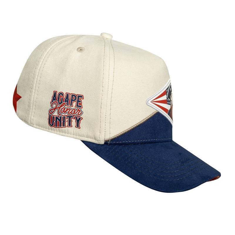 Boné Snapback Suede Boston Patriots - Off White Boné Snapback Suede Boston Patriots - Off White