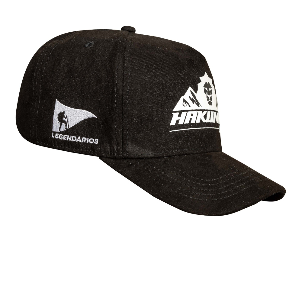 Boné Snapback Suede Preto Hakunas Chumbo - LGND