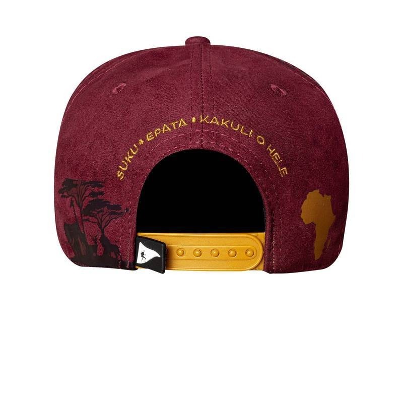 Boné Snapback Suede Vinho - ANGOLA