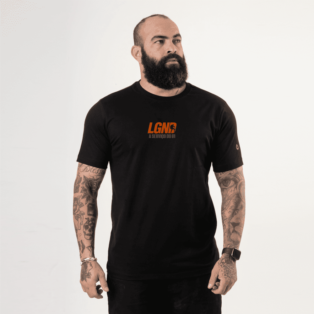 CAMISETA ESTAMPADA PIMA LGND-PRETO