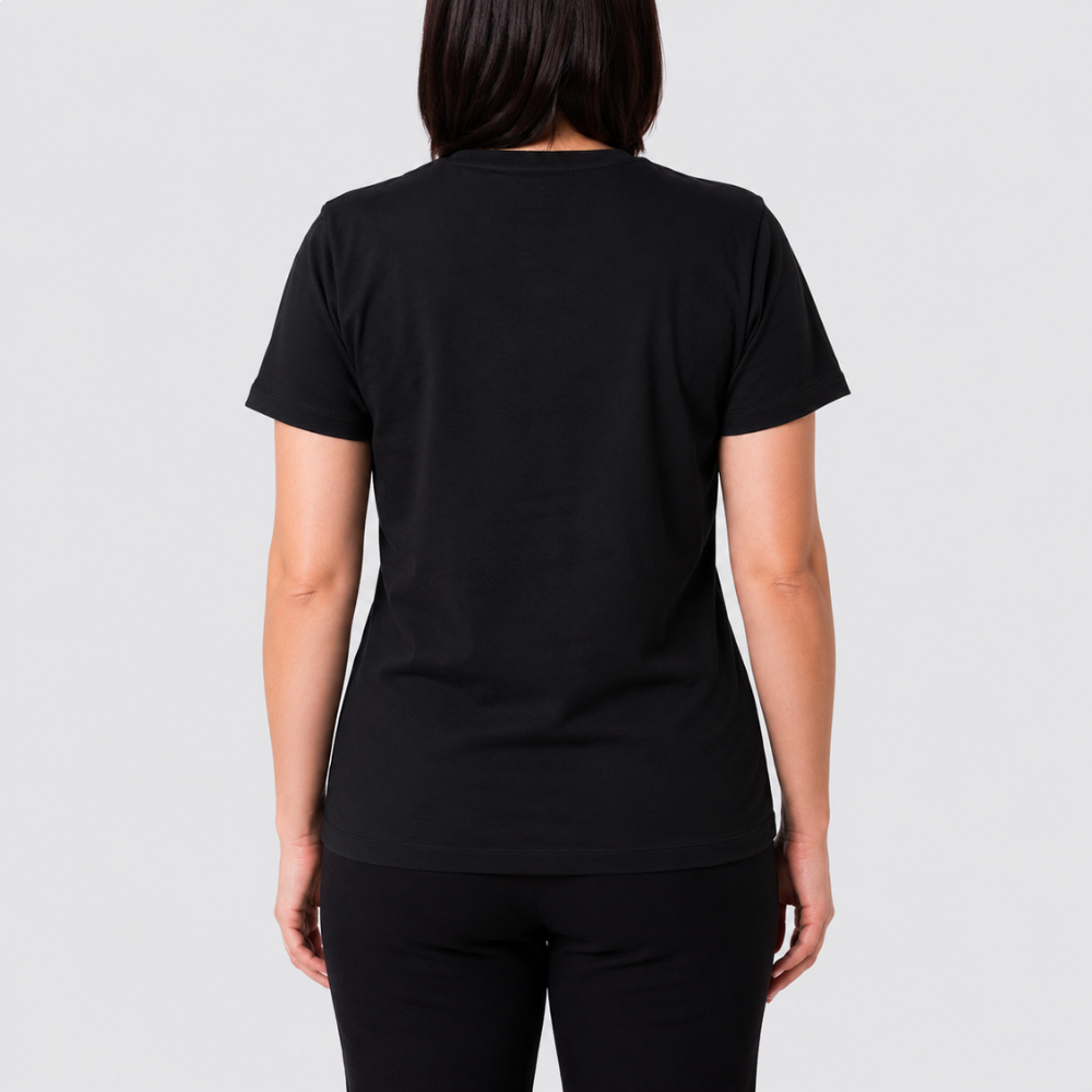 Camiseta Lgnd Fem Mc Esposas Rosto - Algodão-Laranja/Rosto Preto