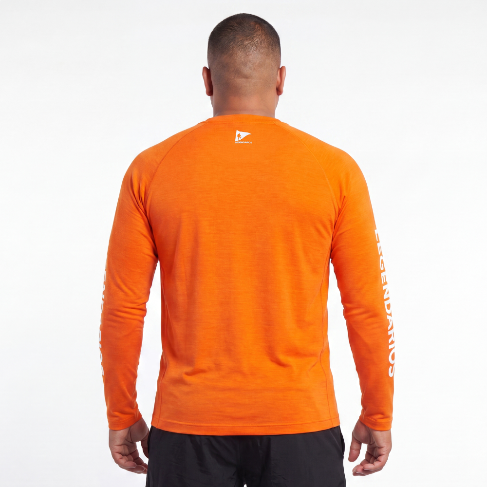 Camiseta Manga Longa Dry-Fit - Laranja