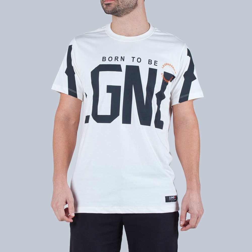Camiseta Masculina Born To Be Legendários Branco