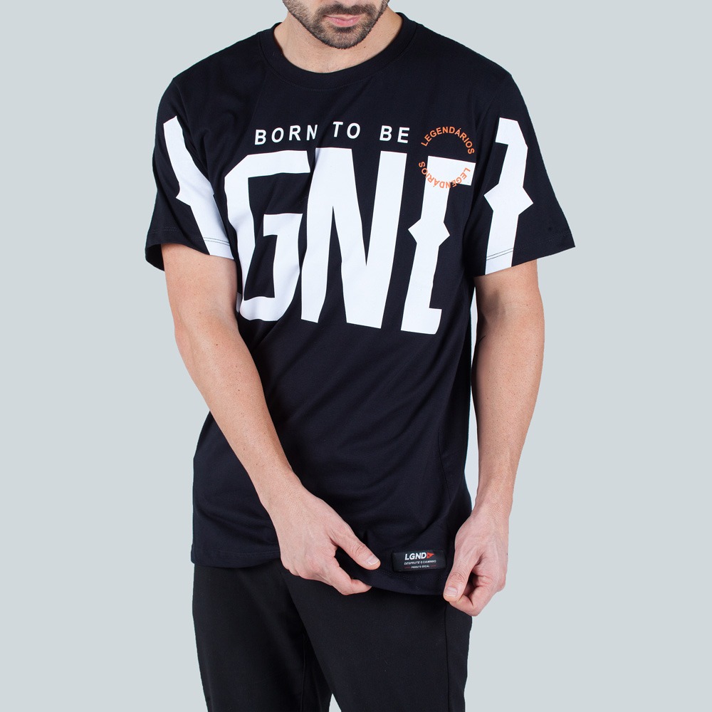 Camiseta Masculina Born To Be Legendários Preto