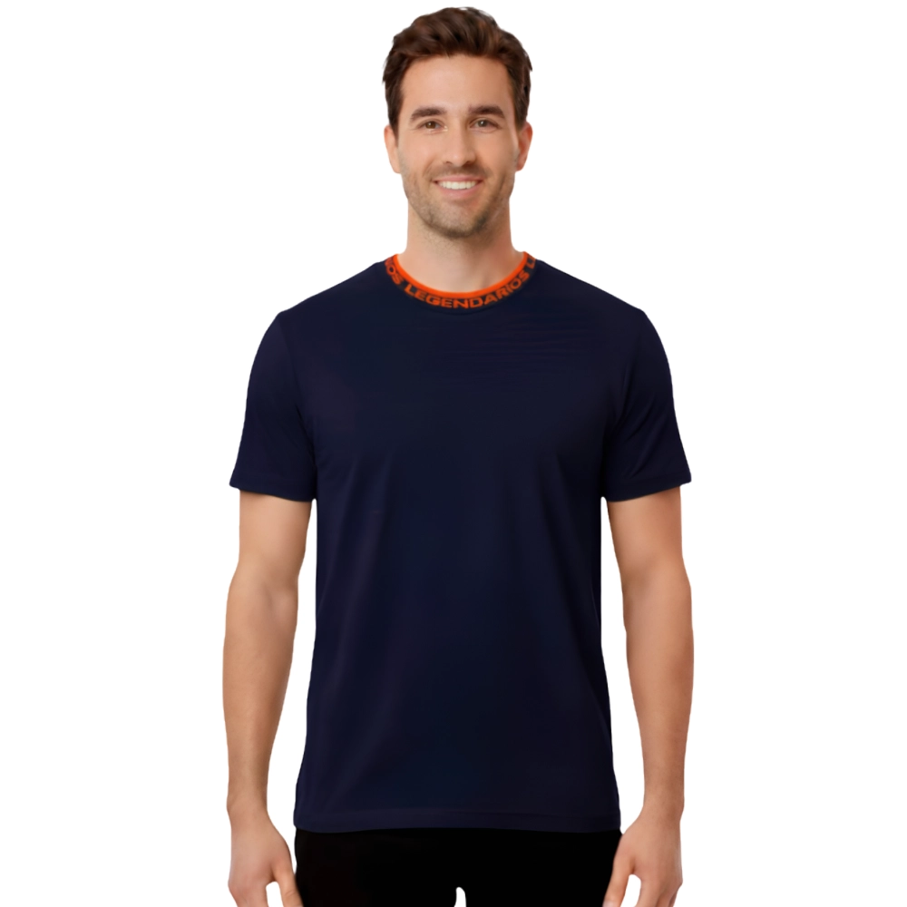 Camiseta Masculina Gola Retilinea