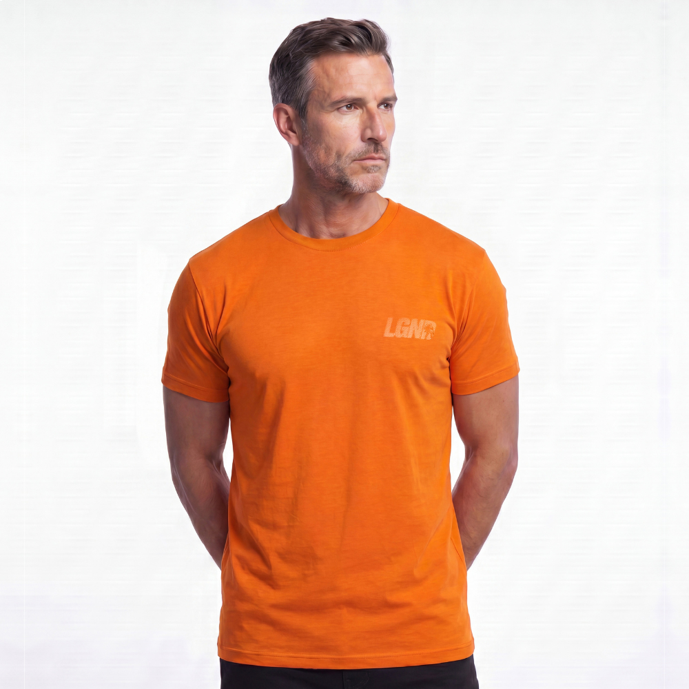 Camiseta Masculina Algodão Premium Manifesto Legendarios - Laranja Camiseta Masculina Algodão Premium Manifesto Legendarios - Laranja