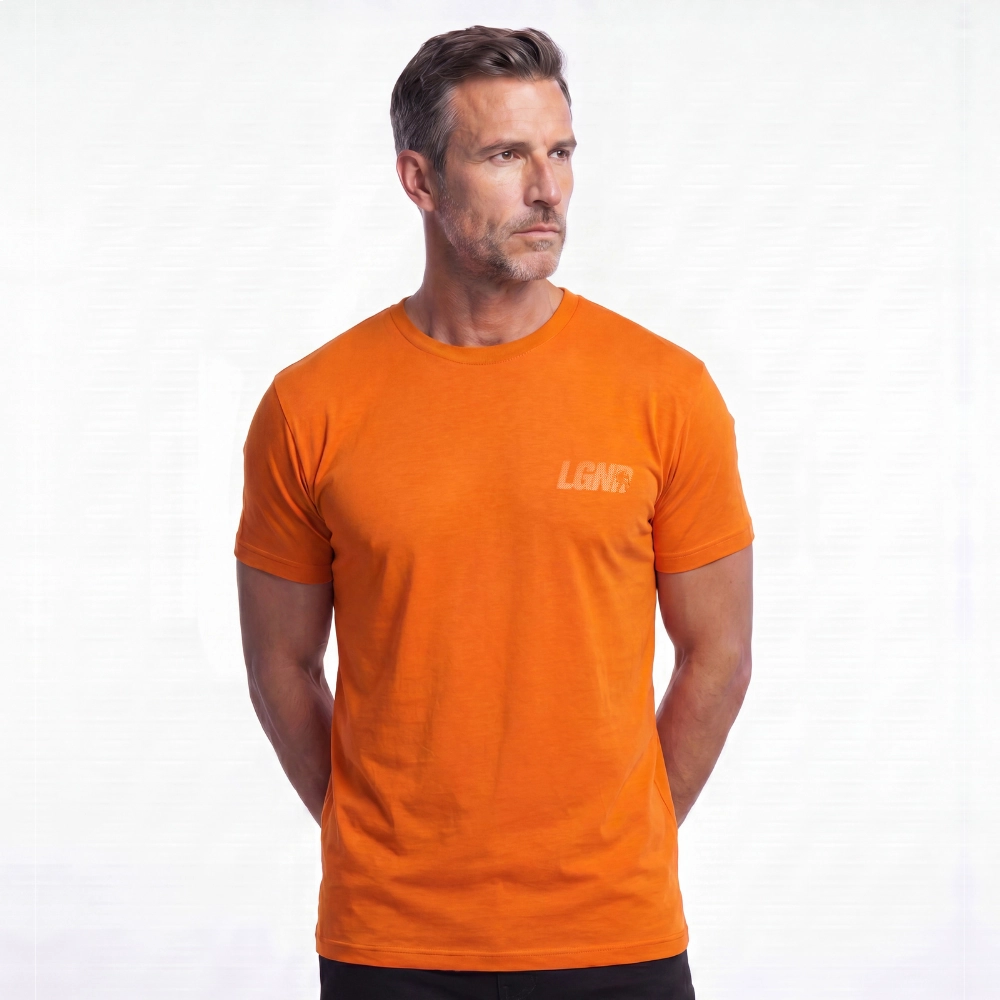 Camiseta Masculina Algodão Premium Manifesto Legendarios - Laranja