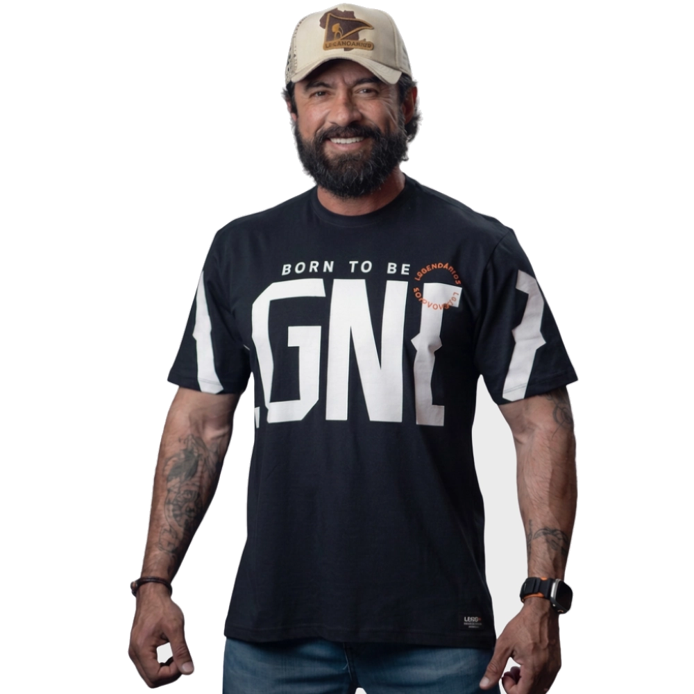 Camiseta Masculina Born To Be Legendários Preto