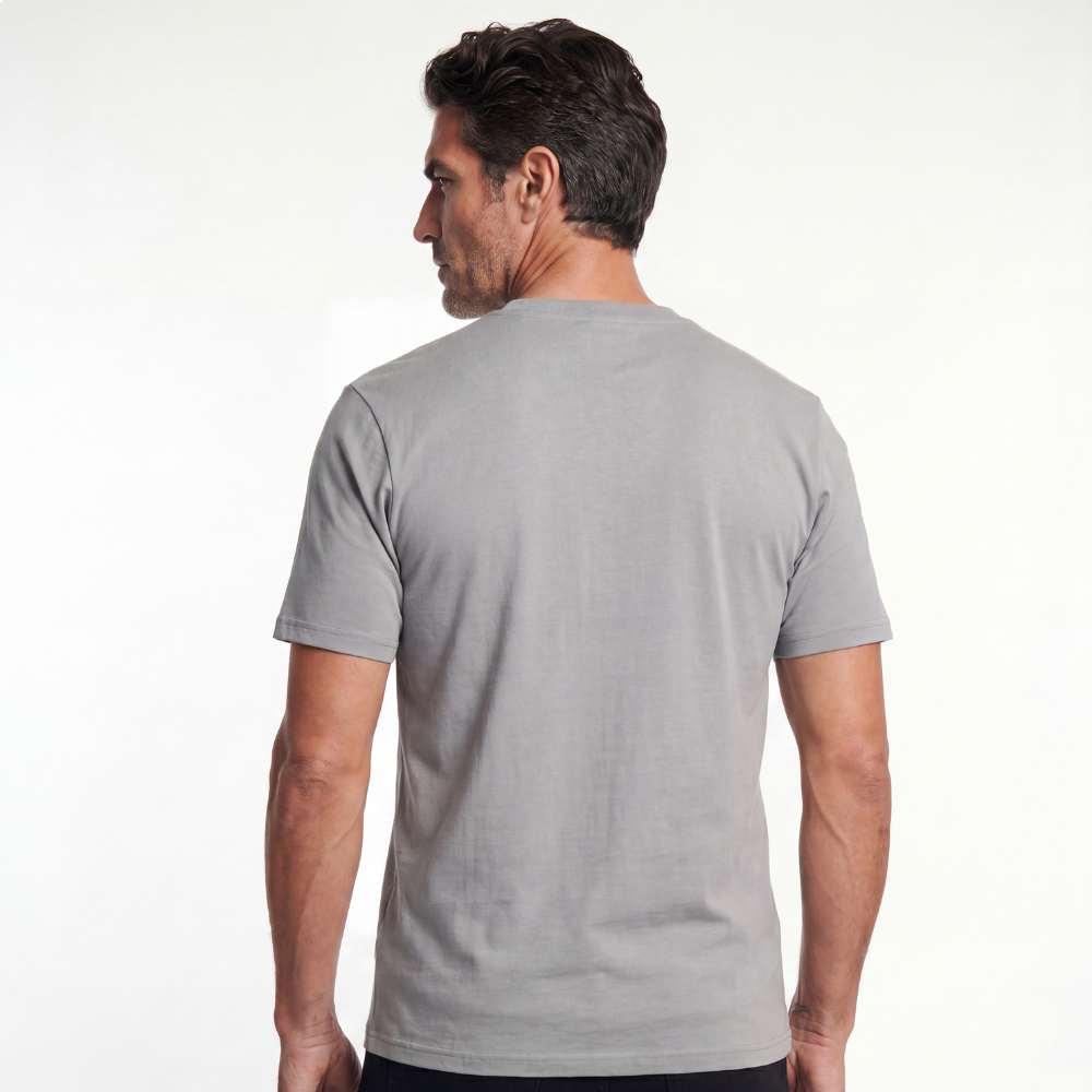 Camiseta Masculina Com Bolso Legendarios -Cinza