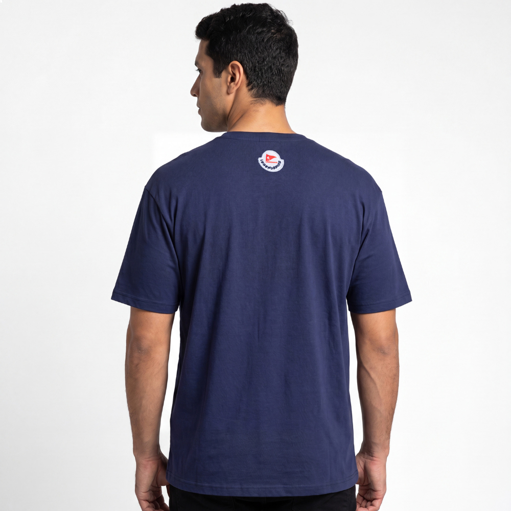 Camiseta Masculina Estampa Desfrute O Caminho Lgnd -Marinho