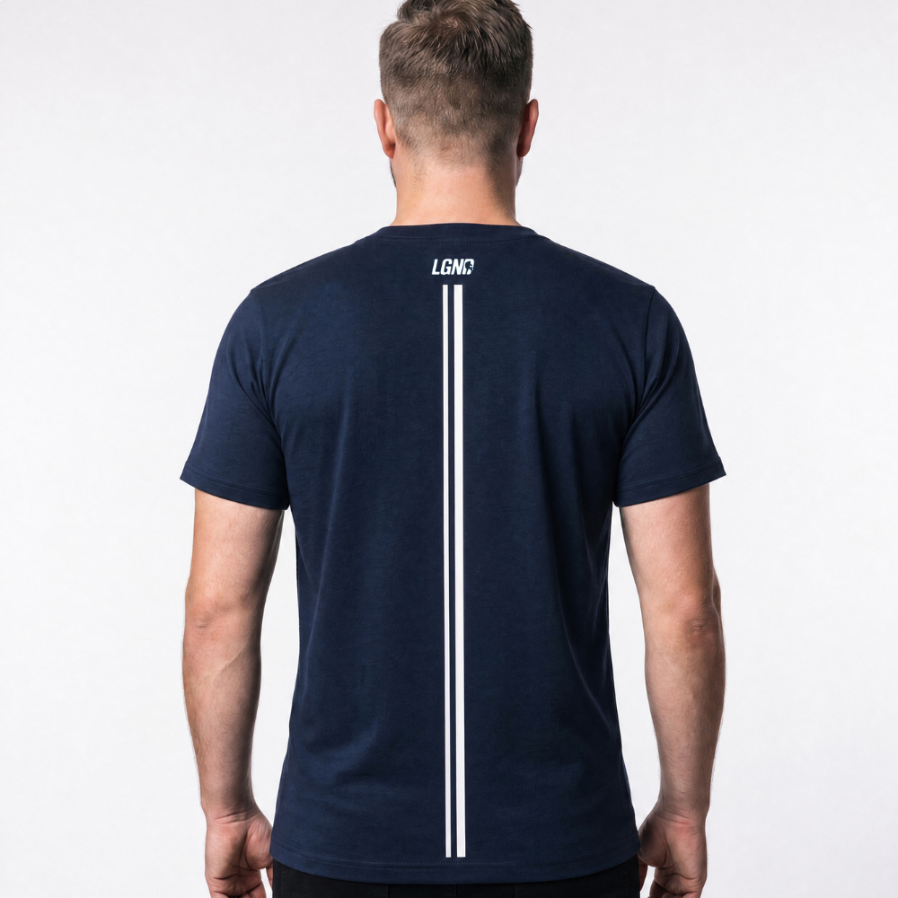 Camiseta Masculina Estampa Homem Legendarios-Marinho Camiseta Masculina Estampa Homem Legendarios-Marinho