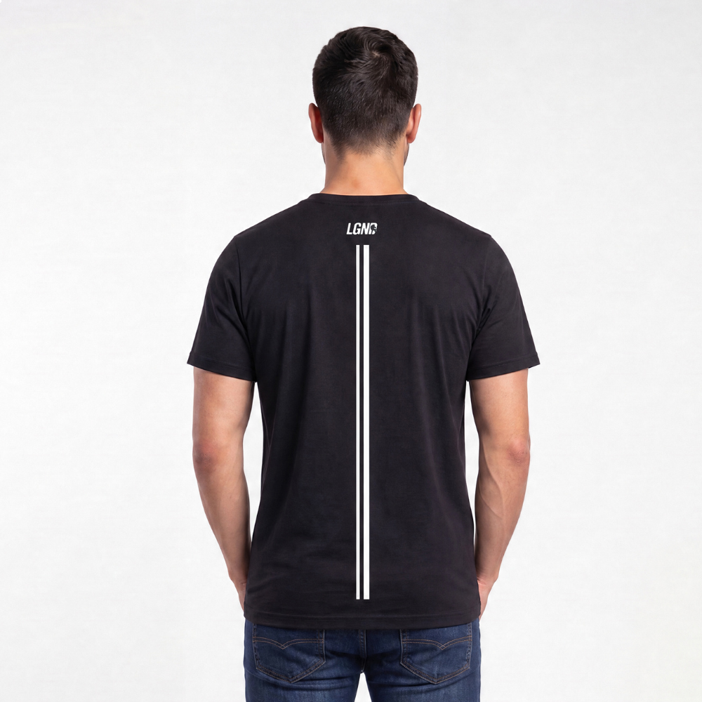 Camiseta Masculina Estampa Homem Legendarios-Preta Camiseta Masculina Estampa Homem Legendarios-Preta