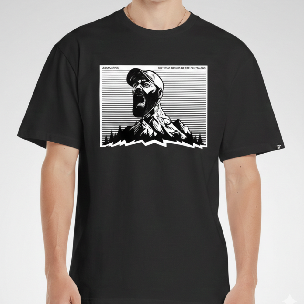 Camiseta Masculina Estampa Homem Legendarios