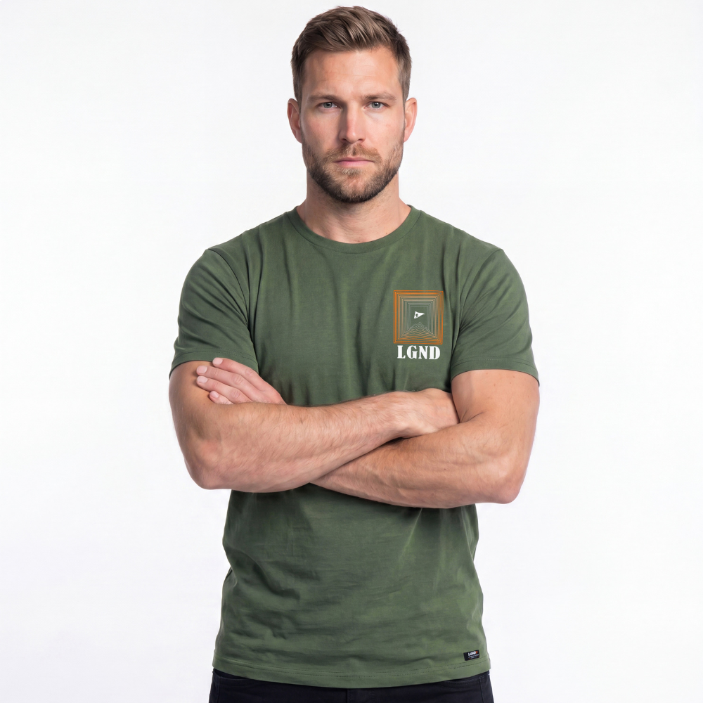 Camiseta Masculina Estampa Logo Lgnd -Verde Camiseta Masculina Estampa Logo Lgnd -Verde