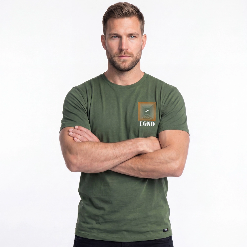 Camiseta Masculina Estampa Logo Lgnd -Verde