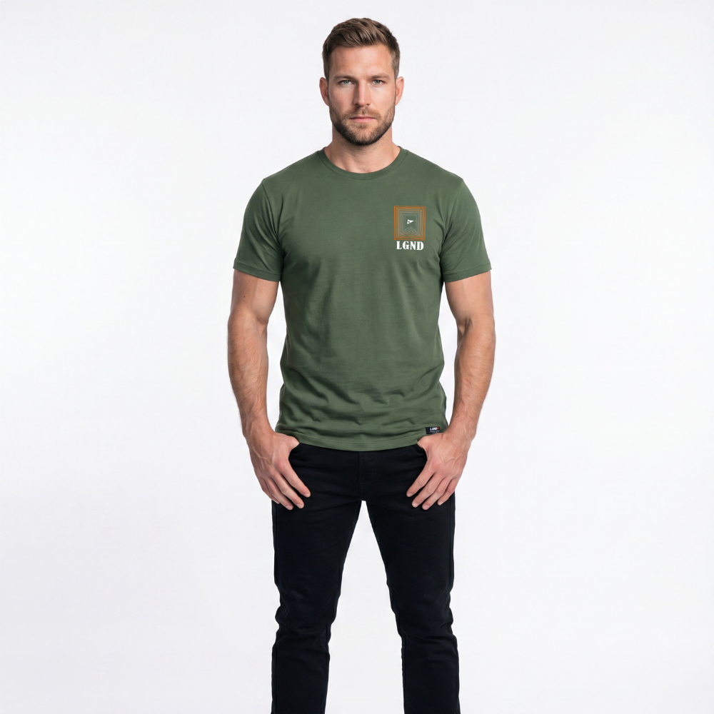 Camiseta Masculina Estampa Logo Lgnd -Verde Camiseta Masculina Estampa Logo Lgnd -Verde