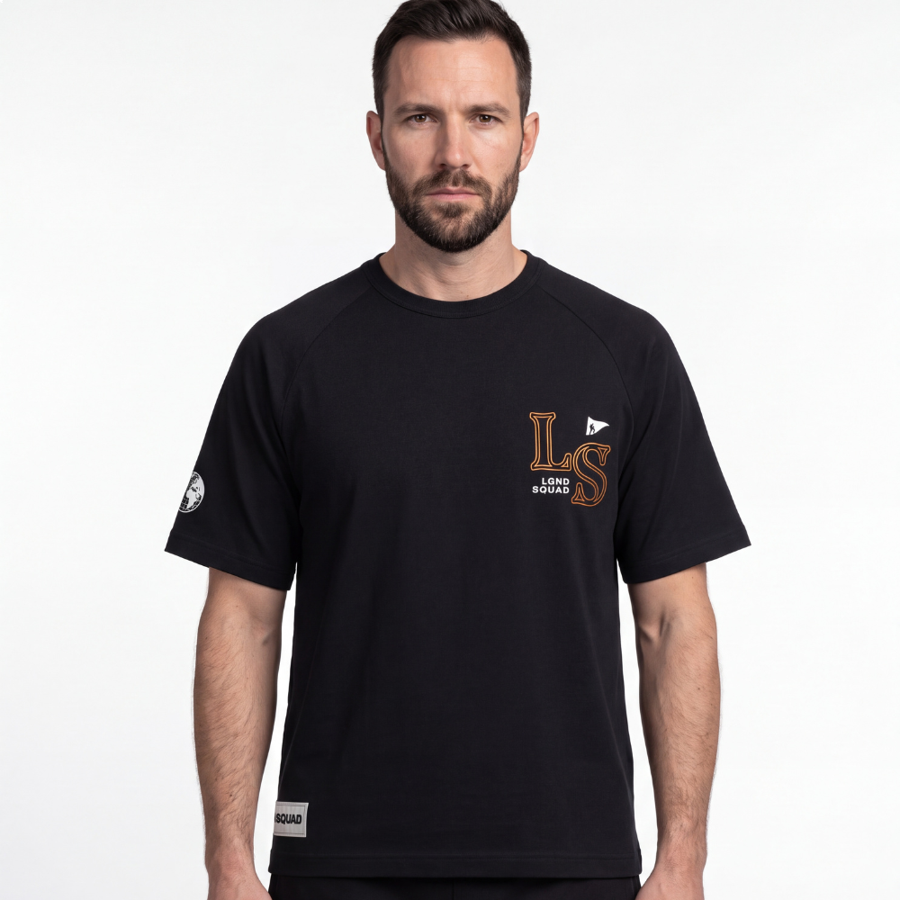 Camiseta Masculina Ls Squad / Preto Camiseta Masculina Ls Squad / Preto