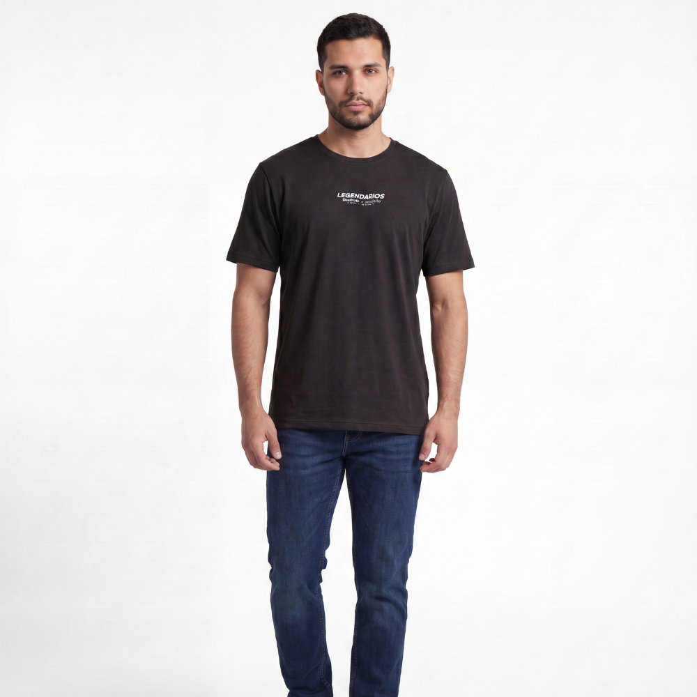 Camiseta Masculina Suedine Desfrute O Caminho - Preta Camiseta Masculina Suedine Desfrute O Caminho - Preta