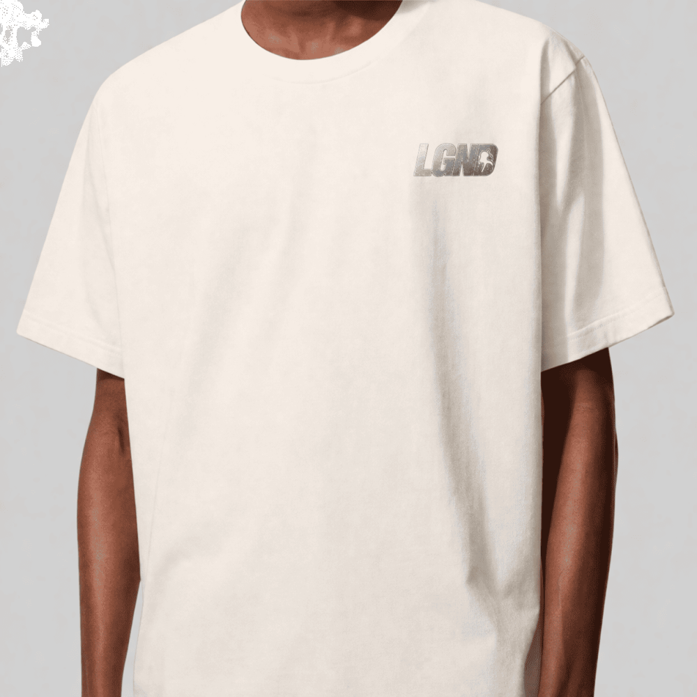 Camiseta Masculina Algodão Premium Manifesto Legendarios - Off White