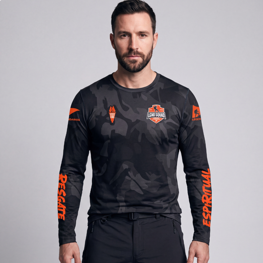 Camiseta Segunda Pele Squad Resgate Espiritual Preta / Preto Camiseta Segunda Pele Squad Resgate Espiritual Preta / Preto