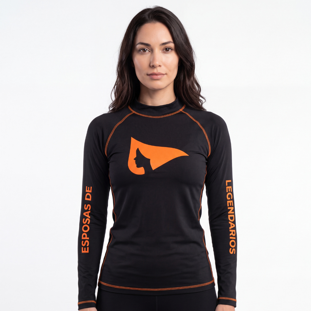 Camiseta Segunda Pele UV50+ Feminina - Preto