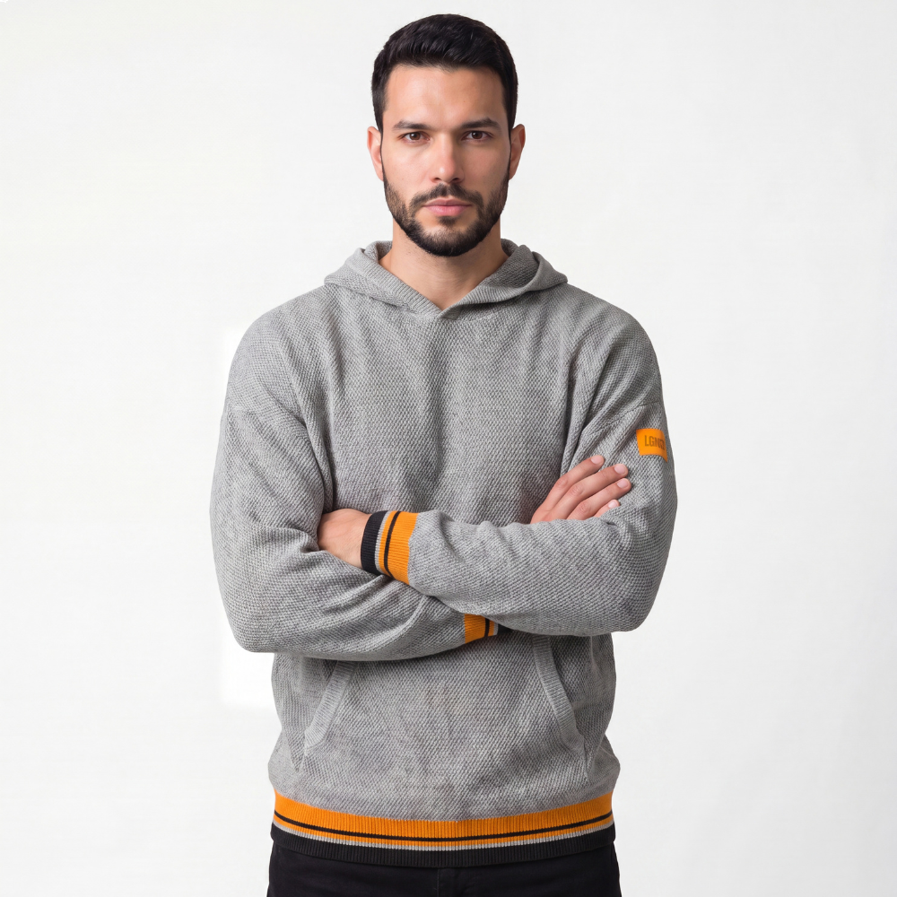 Casaco Tricô Legendarios - Cinza Casaco Tricô Legendarios - Cinza