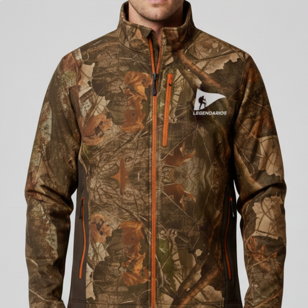 Jaqueta Corta Vento Estampa Camuflada Legendarios 