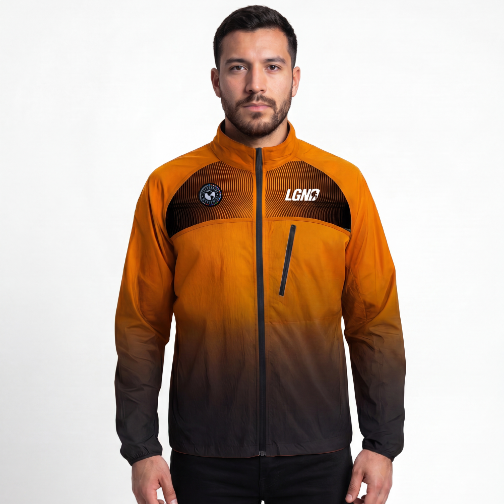 Jaqueta Corta Vento Sublimada Legendarios - Laranja Jaqueta Corta Vento Sublimada Legendarios - Laranja