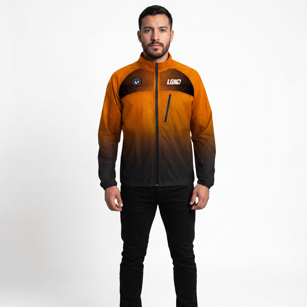 Jaqueta Corta Vento Sublimada Legendarios - Laranja Jaqueta Corta Vento Sublimada Legendarios - Laranja