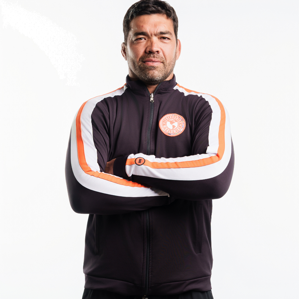 Jaqueta Listras Laranja